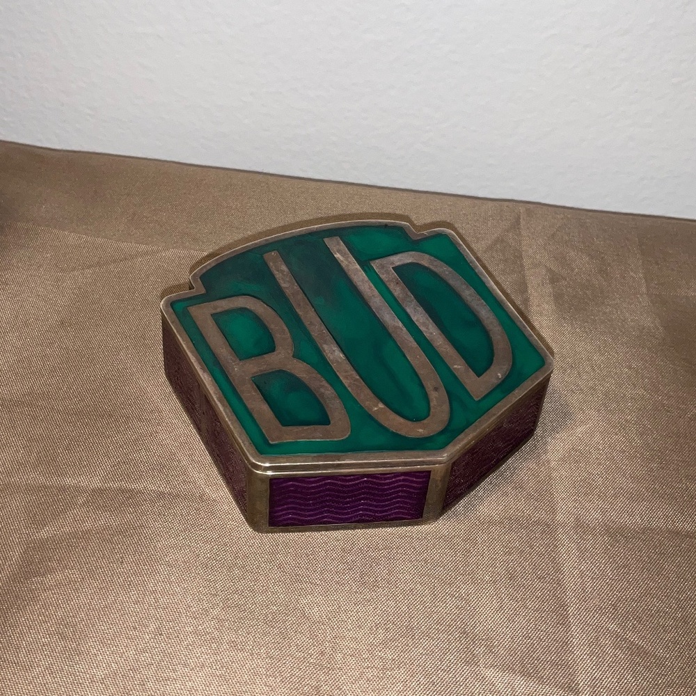 Silver Monogram Shield Box
